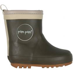 Pom Pom Thermo Rubber Boots - Hunter Green