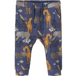 Name It Animal Print Trousers - Blue/Vintage Indigo (13194242)