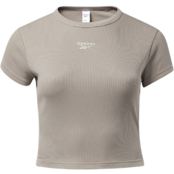 Reebok Classics Ribbed T-shirt Plus Size - Boulder Grey