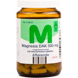 Magnesia DAK 500mg 100 stk Tablet