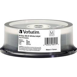 Verbatim M-Disc BD-R 25GB 4x 25-pack Spindel
