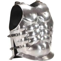 vidaXL Roman Soldier Body Armour Cuirass Replica Larp Silver Steel