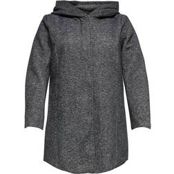 Only Sedona Curvy Seasonal Coat - Grey/Dark Grey Melange