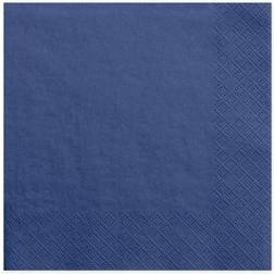 PartyDeco Mørk blå servietter 33 cm