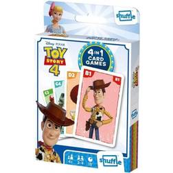 Disney Shuffle Toy Story 4 4-in-1 Card Game 10 Minutes of Play Time for 2-4 players Great Action Game with your Favourite Toy Story Characters Ages 4