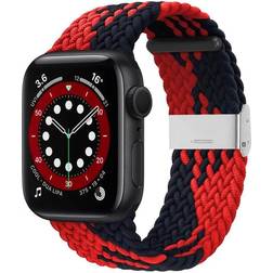 CaseOnline Braided Elastic Armband for Apple Watch 6 44mm