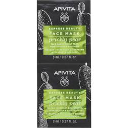 Apivita Express Beauty Moisturizing & Soothing Face Mask with Prickly Pear 2X8 ml