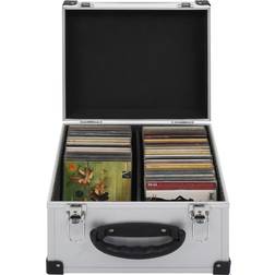 vidaXL Aluminum ABS CD Case for 40 CDs
