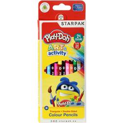 Play-Doh 2-i-1 Farveblyanter 24 Farver