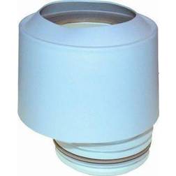 Milton Megatherm Toilettilslutning, excentrisk med hvid Kappe 97-108mm. 15 mm forskydning