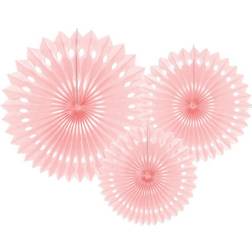 PartyDeco Baby Pink Faner 3 stk