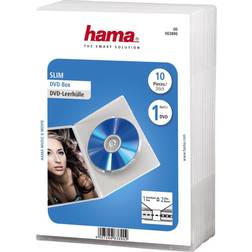 Hama CDs/DVD/Blu-ray Case Slim (10 Pcs) - Transparent