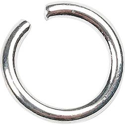 Creativ Company Jump Ring, size 7 mm, thickness 1 mm, silver-plated, 400 pc/ 1 pack
