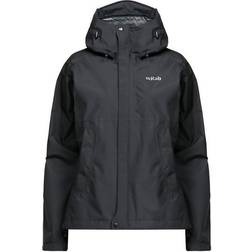 Rab Women's Downpour Eco Waterproof Jacket - Black