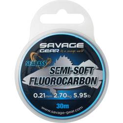 Savage Gear Semi-Soft Fluorocarbon Seabass-0,39mm