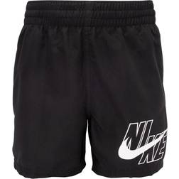 Nike Junior 4" Volley Swim Shorts - Black/Silver