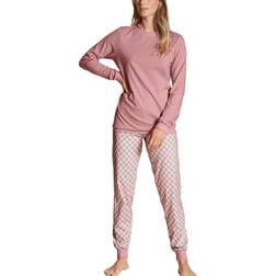 Calida Lovely Nights Pajama With Cuff - Rose Bud