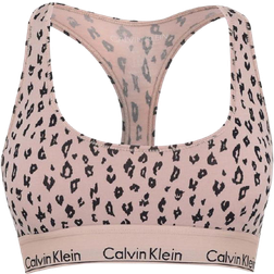 Calvin Klein Modern Cotton Bralette - Savannah Cheetah/Honet Almond