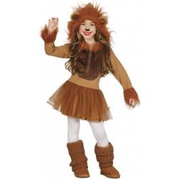 Fiestas Guirca Løve kostume til piger 7-9 år