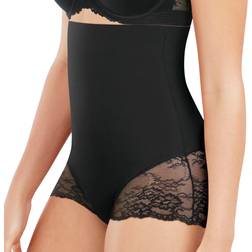 Maidenform High Waist Shaping Brief With Lace - Black
