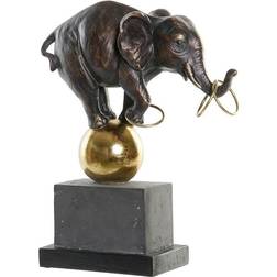 Dkd Home Decor Dekorativ figur Metal Harpiks Elefant (31 x 13 x 41 cm) Dekorationsfigur
