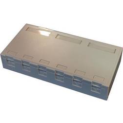 Solar Plus Officebox for 6 x RJ45 Keystone Konnektor, hvid