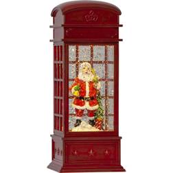 Star Trading Telephone Booth with Santa Julelampe 22cm