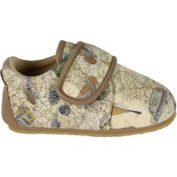 Wheat Sasha Thermo Indoor Shoes - Holiday Map