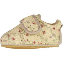 Wheat Sasha Thermo Indoor Shoes - Barely Beige Flowers