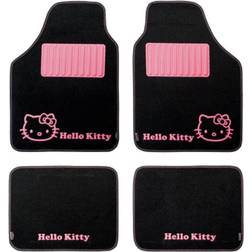 Hello Kitty Bil gulvmåtte sæt KIT3013 Universal Sort Pink (4 pcs)