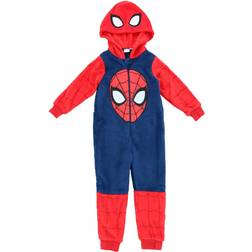 Boy's Spider-Man Pajama Onesie - Blue