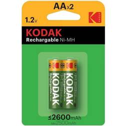 Kodak AA Rechargeable 2600mAh Ni-MH 2-pack