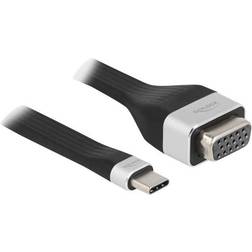 DeLock USB-C - VGA Adapter M-F 0.1m