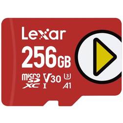 LEXAR Play Uhs-i Microsdxc, 256 Gb, Flash-hukommelse Klasse 10