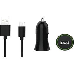 Essentials Car Charger 12W USB-A Micro USB