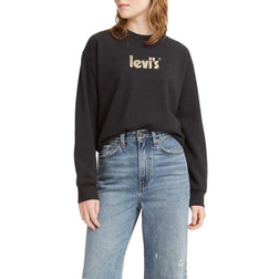Levi's Standard Graphic Crew Neck Sweatshirt - Black