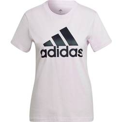 adidas Women's Loungewear Essentials Logo T-shirt - Almost Pink/Black
