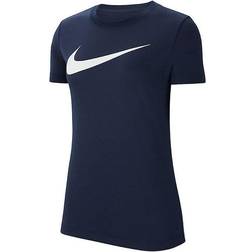 Nike Team Club 20 Swoosh T-shirt Women - Obsidian/White