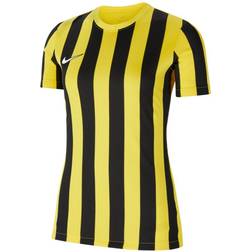 Nike Division IV Striped Short Sleeve Jersey Women - Yellow/Black/White