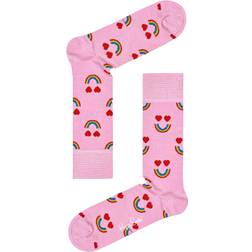 Happy Socks Wool Happy Rainbow Sock - Pink