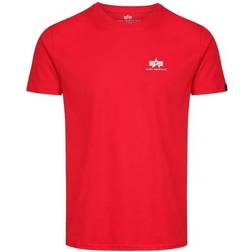 Alpha Industries Backprint Short Sleeve T-shirt - White/Red