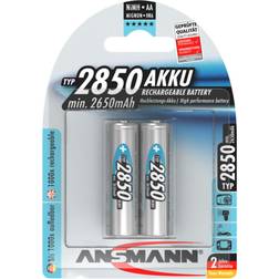 Ansmann NiMH Rechargeable Battery AA 2850mAh 2-pack