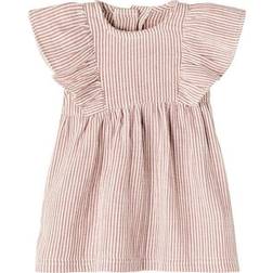 Name It Sille Striped Dress - Apple Butter (13200151)