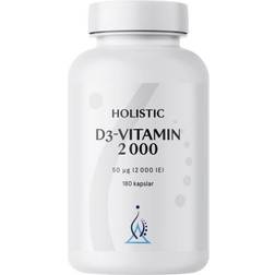 Holistic Vitamin D3 2000IU 180 stk