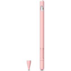 Apple Pencil 1 Fleksibelt Silikone Cover Lyserød