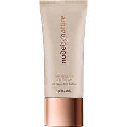 Nude by Nature Sheer Glow Bb Cream 01 Porcelain 30 ml Bb/cc Cream hos Magasin 01 Porcelain