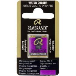 Rembrandt akvarelfarve half pan – Manganese Violet 596