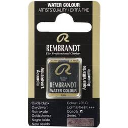 Rembrandt akvarelfarve half pan – Oxide Black 735