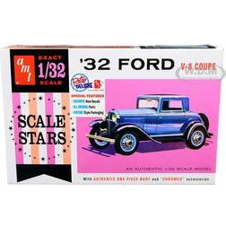 Amt Skill 2 Model Kit 1932 Ford V-8 Coupe Scale Stars 1/32 Scale Model instock AMT1181