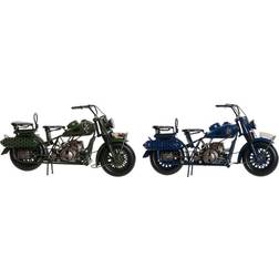 Dkd Home Decor Køretøj Motorcykel Vintage (2 pcs) (34 x 12 x 17 cm) Dekorationsfigur